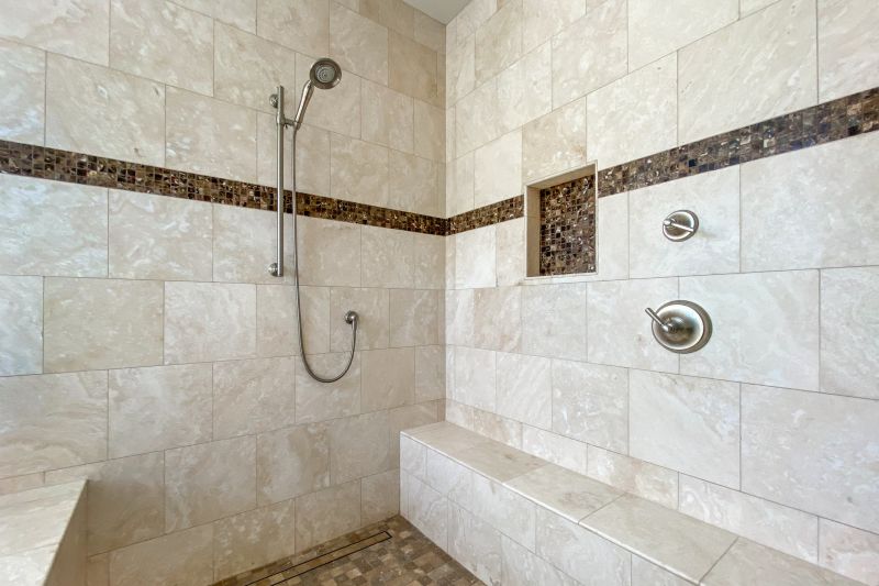 Modern Shower with Built-in Niche